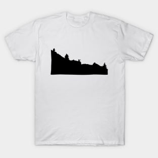 Chamois silhouette mountains T-Shirt